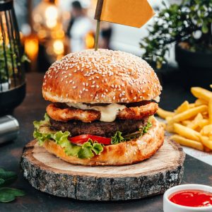 Hamburguesa clasica mixta